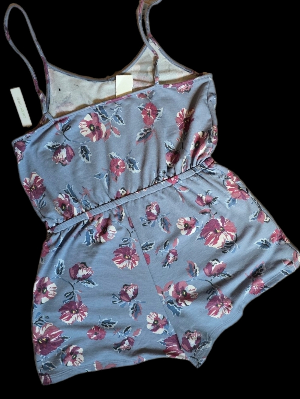 "Color Thread" Floral Romper-Size Lg-NWT - Picture 2 of 6